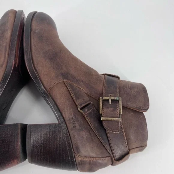 boc Distressed Brown Ankle Booties - Picture 6 of 11